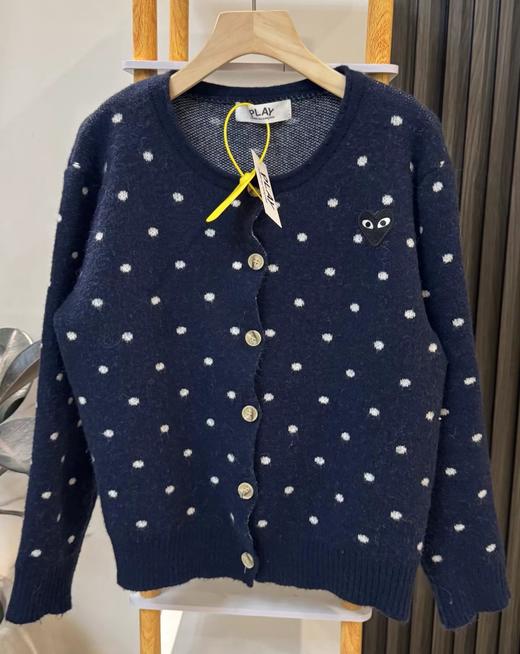 F020544日系松弛感单穿内搭波点针织开衫 商品图0