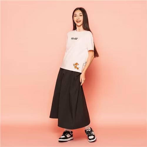 佐丹奴女装26年轻薄尼龙轻花苞户外抽绳半裙05466212 商品图0