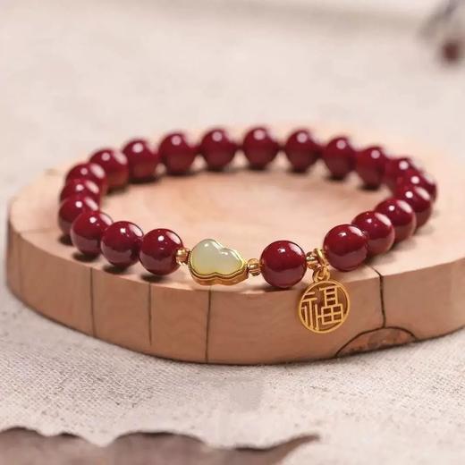 【秒杀❗️29.9抢4件🔥新年朱砂色手串】迎春接福，好运连连，带福回家！马上有钱手链女轻奢马年新年送女友礼物套装 商品图4