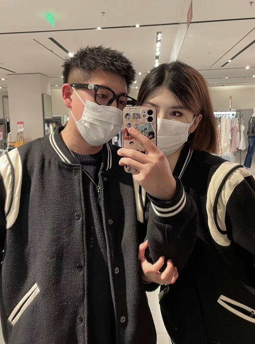 YSL圣*兰男女款羊毛条纹棒球服夹克020501 商品图0