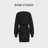 ROMI STUDIO“ 法式赫本”伊力特多层收褶弹力毛织连衣裙RWCWLG7434 商品缩略图3