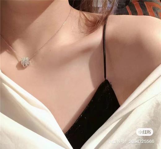 F020513满满的水晶多圈不规则小蛮腰项链 商品图4