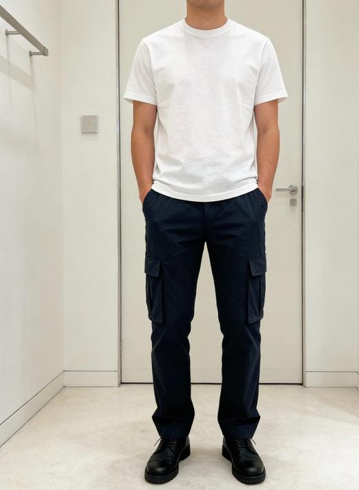 男款logo刺绣工装裤长裤he010 商品图3