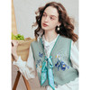 两三事梵高文艺青野伴游2026春季新款小清新印花绑带提花针织衫女 商品缩略图2