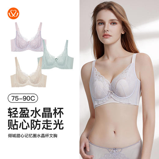 【7.5折限时特惠】【C杯单件】【秀黛】倾城甜心记忆圈水晶杯文胸【四排扣】W5110006C【门店同款】 商品图4