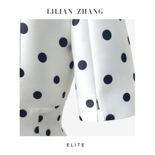 定制——静奢风「香榭丽舍」 “罗马星光”赫本风波点法式连衣裙2501157 商品图1