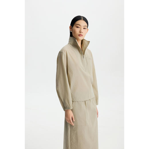 商场同款PURE TOUCH女装26春新款短外套立领半拉链休闲上衣机能风 商品图2