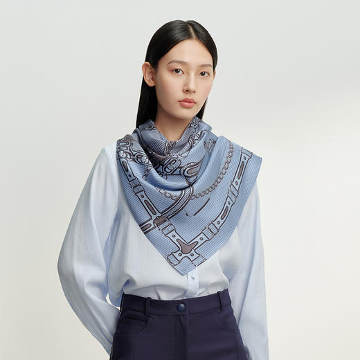 万事利双面印花大方巾-心之链 商品图1