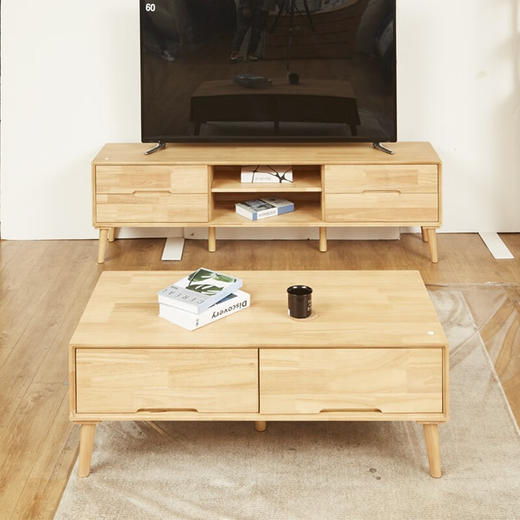 【家具】客厅简约现代茶几 贝塔 带抽屉 商品图1