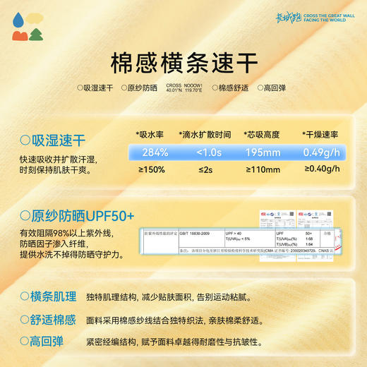 【长袖运动T恤】森林棠26春棉感横条速干儿童吸湿排汗运动衣20261090【HZ】 商品图3