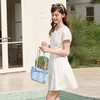【100棉】三彩独醒2026春季新款刺绣连衣裙收腰A字裙短裙F 商品缩略图3