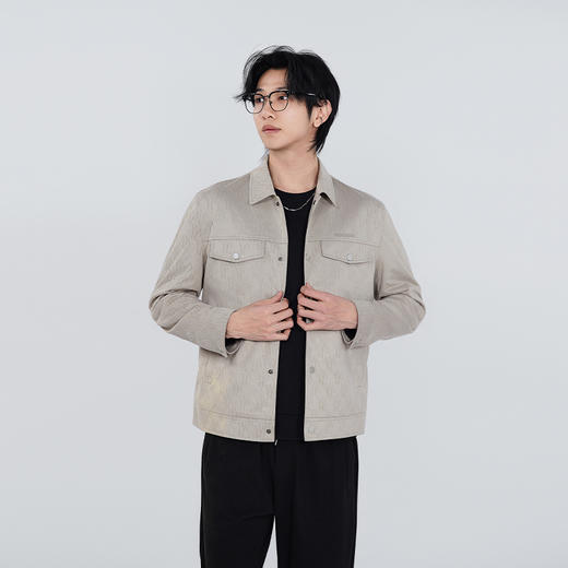 【新品上新】HX 春季翻领茄克衫合体版型Y105610008101 商品图2