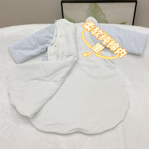 棉果果春秋季有机棉纱内衣睡袋M105570220056 注意！商城均不带外包装礼盒 商品图4