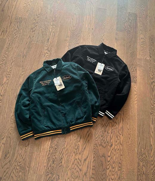Carhartt Wip 字母刺绣灯芯绒翻领加棉棒球服外套 商品图2