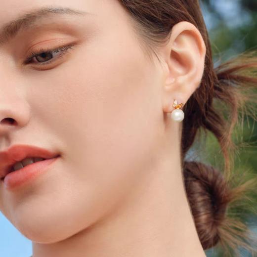 2楼Fellala/翡拉拉「蝴蝶」珍珠耳钉耳饰高级设计感货号926434113吊牌价1199现价1079 商品图4