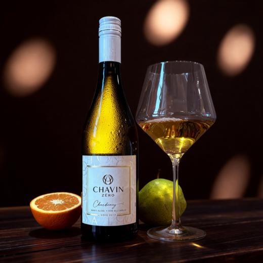 法国查文零点霞多丽干型脱醇白葡萄酒 商品图4