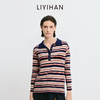 LIYIHAN序章 2026春季新款长款条纹T恤通勤宽松上衣防晒百搭舒适 商品缩略图1