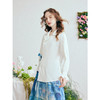 两三事 云水禅心 2026春季新款简约印花绑带不对称下摆衬衫女 商品缩略图1