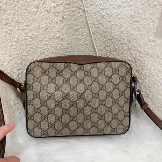GUCCI 1955 马衔扣 小号 老花拼皮 相机包 商品图1