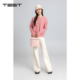 春上新温柔减龄软糯泡芙感针织开衫2261010