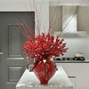 《喜气洋洋》飘花石榴红罐红瑞木冬青瓶插花15支 商品缩略图1
