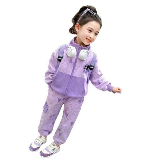 女童库洛米工装裤套装春秋新款洋气时尚女宝宝休闲开衫两件套童装 商品图4