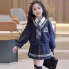 女童校园风套装秋季洋气儿童学院风假两件衬衫卫衣秋装裙子两件套 商品缩略图0