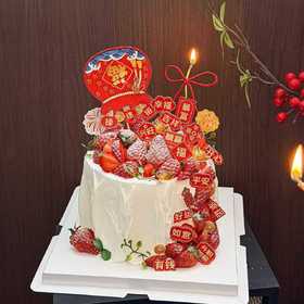 【三款】经典水果蛋糕3（新鲜水果，因时令改动，有过敏水果请备注）