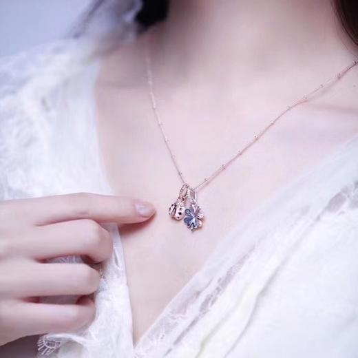 F020528小绿钻四叶草小瓢虫组合限定款Rose连珠项链 商品图2