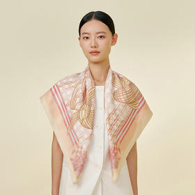 万事利双面印花大方巾-锦程