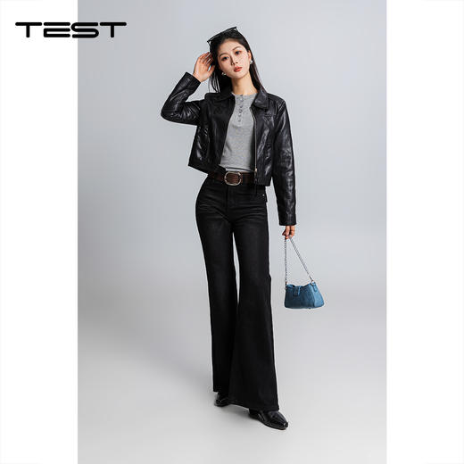 春上新时尚修身显瘦气质百搭微喇牛仔裤3261015 商品图1