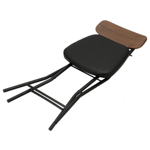  折叠椅餐椅板凳皮革凳便携舒适坐感折叠椅 商品图5