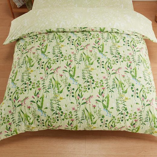  100%全棉清新印花被单 学生寝室宿舍纯棉被套 七分野 商品图3