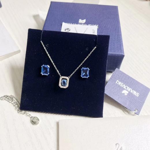 F020516跳动的Millenia方糖套装项链耳钉两件套 商品图0