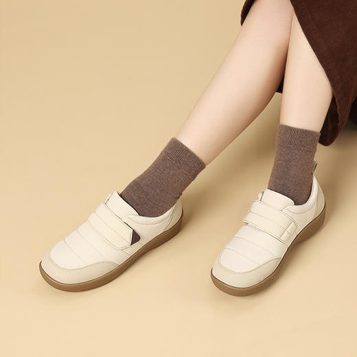 Pansy盼喜日本女鞋超轻舒适魔术贴百搭休闲鞋 商品图2