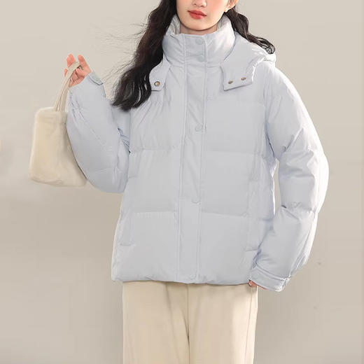 裁缝学苑AQ589新款立领小个子短款羽绒服纸样女连帽面包服打版裁剪图纸 商品图5