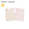 【balaOne】巴拉巴拉婴儿背心宝宝上衣2026新款夏季两件装洋气萌 商品缩略图4