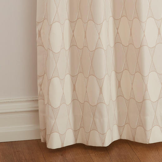 定制窗帘日式简约卧室客厅阳台遮光窗帘  现代几何 商品图2