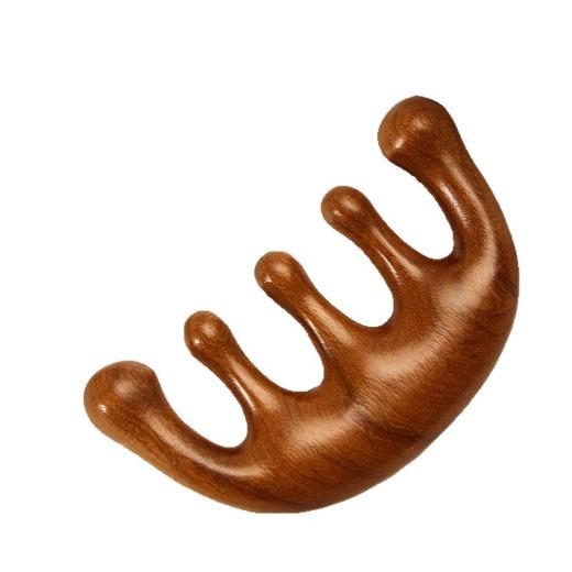 【金丝檀木！月牙梳礼盒】套装头部按摩梳礼盒套装 美容院养生按摩神器 开业活动促销小礼品 节日礼品套装  女神节心礼 商品图4