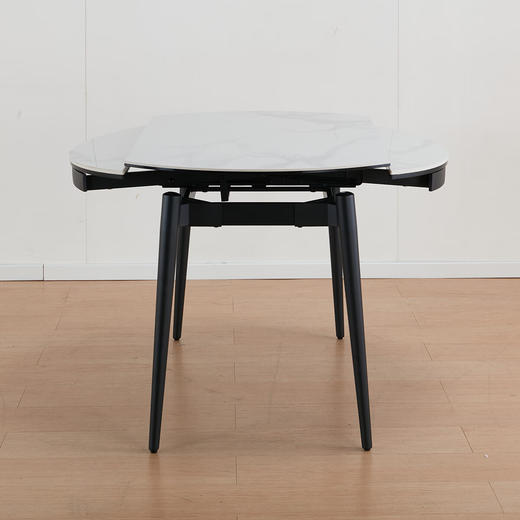 【家具】餐厅可伸缩圆桌岩板餐桌 NDT1170 商品图1