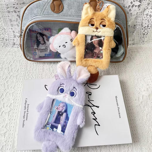 兔子狐狸卡包毛绒匙扣-纪念日百货门店同款169648881 商品图1