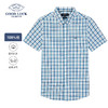 【纯棉】德鲨鲨鱼男装短袖衬衫2026夏季新款休闲格子衬衣 商品缩略图0