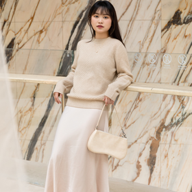 菜菜家康赛妮原色羊绒衫| 100%山羊绒，高奢品牌同厂，又软又暖