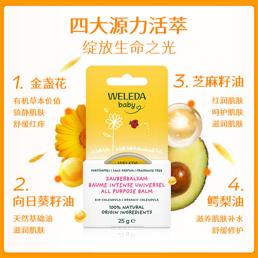【品牌旗舰】WELEDA维蕾德金盏花唇周膏 滋润保湿25g/盒 商品图1