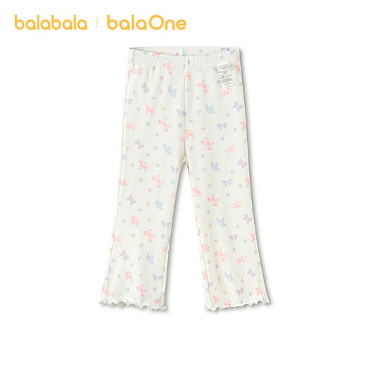 巴拉巴拉女童裤子夏季新款儿童睡裤防着凉柔软亲肤打底裤抗菌舒适 商品图1