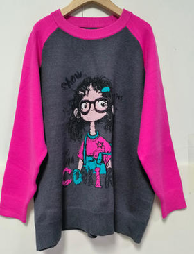 NC卡通图案拼色袖毛衣51030 冬季 060614241298