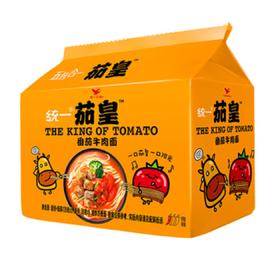统一茄皇牛肉面五连包