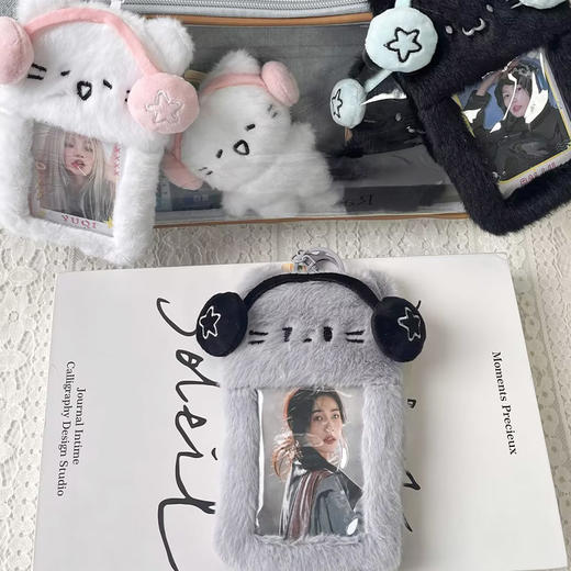 耳机小猫卡包毛绒匙扣-纪念日百货门店同款169648945 商品图2
