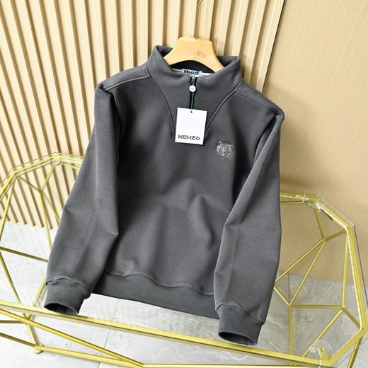 25新款男士刺绣半拉链加厚加绒卫衣！ 商品图2