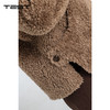 春上新复古咖色女宽松显瘦毛绒外套2261004 商品缩略图3